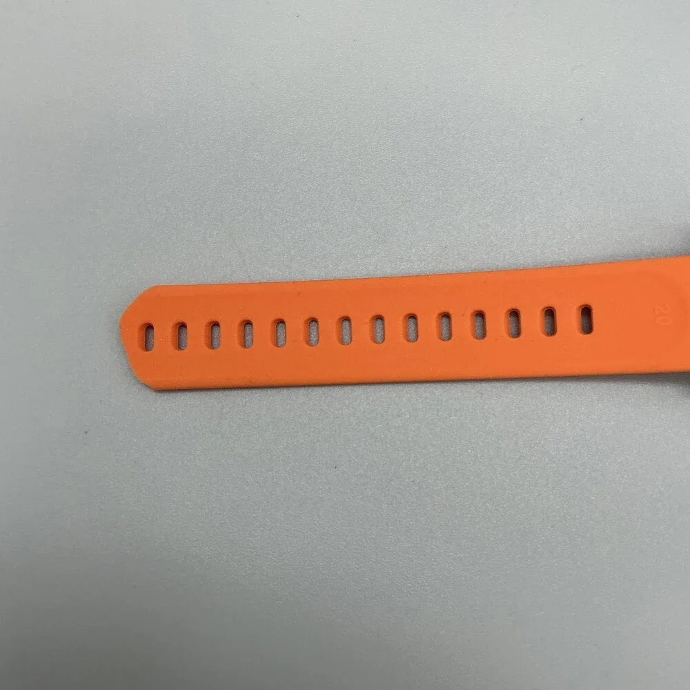 Timex Expedition Mens Watch 43mm Black Dial Orange Silicone Indiglo Date WR 50M